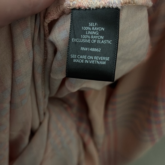 Torrid Womens Plus Plaid Challis Button Front Midi Dress, Pink Peach, Size 1/1X - Picture 5 of 9